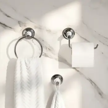 Avoca Traditional Chrome 3 Pieces Accessory Set