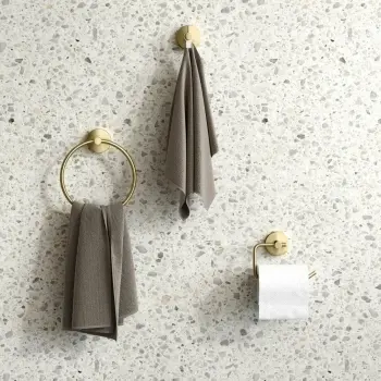 Sofia Brushed Brass 3 Pieces Accessory Set
