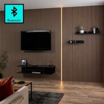 Trepanel Bright® Wall Panel Bluetooth LED Strip Lights 2.4m Pack of 1