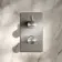 Suir Premium Brushed Nickel Round Thermostatic Shower Valve with Knurled Detailing - 2 Outlet