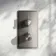 Corrib Premium Brushed Gunmetal Thermostatic Shower Valve - 2 Outlet