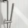 Suir Premium Brushed Nickel Round Thermostatic Shower Set with Knurled Detailing