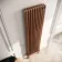 Athens Antique Copper Triple Column Vertical Traditional Radiator 1800x470mm
