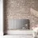 Faro Chrome Single Flat Panel Horizontal Radiator 600x1190mm