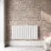 Faro White Double Flat Panel Horizontal Radiator 600x1190mm
