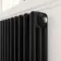 Athens Matt Black Triple Column Horizontal Traditional Radiator 450x1010mm