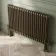 Athens Antique Gold Double Column Horizontal Traditional Radiator 600x1010mm