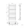 Santorini Matt Black Flat Panel Heated Towel Rail 1000x450mm