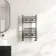 Naples Premium Brushed Gunmetal Straight Heated Towel Rail 650x400mm
