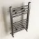 Naples Premium Brushed Gunmetal Straight Heated Towel Rail 650x400mm