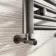 Naples Premium Brushed Gunmetal Straight Heated Towel Rail 650x400mm