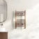 Naples Premium Brushed Copper Straight Heated Towel Rail 650x400mm