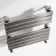 Santorini Brushed Gunmetal Flat Panel Heated Towel Rail 650x400mm