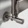 Santorini Brushed Gunmetal Flat Panel Heated Towel Rail 650x400mm