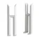 White Traditional 2 Column Radiator Feet