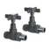 Anthracite Straight Traditional Manual Radiator Valves (Pair) Standard 15mm