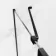 Vienna Matt Black Easy Clean 8mm Hinged Shower Door 1400mm