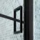 London Matt Black Grid 6mm Bifold Shower Door 1000mm