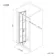 London Matt Black Grid 6mm Bifold Shower Door 1000mm