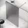 Lyon Gunmetal 8mm Laminated Wet Room Shower Glass Panel with Grey Frost Pattern 1400mm