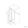 London Brushed Brass 6mm Pivot Shower Door 700mm
