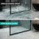 Munich Fluted Effect Matt Black Framed Easy Clean 8mm Wet Room Shower Glass Panel 1400mm