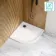 Doha Quadrant Gloss White Anti-slip Stone Shower Tray 900x900mm