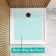 Doha Rectangular Gloss White Anti-slip Stone Shower Tray 1400x900mm