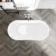 Mayfair 1500mm Graphite Grey Freestanding Roll Top Slipper Bath