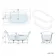 Mayfair 1500mm Graphite Grey Freestanding Roll Top Slipper Bath