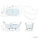 Mayfair 1700mm Midnight Green Freestanding Roll Top Slipper Bath