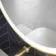 Mollie Brushed Brass Round Illuminated LED Mirror 500mm