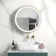 Mollie Matt Brass Round Illuminated LED Mirror Cabinet 600mm