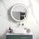 Mollie Matt Brass Round Illuminated LED Mirror Cabinet 600mm