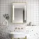 Mia Battery Powered Matt Brass Illuminated LED Mirror Cabinet 710x500mm