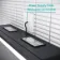 Mia Black Framed Illuminated LED Mirror Cabinet With BLUETOOTH Speaker & USB Port 710x1200mm