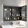 Esme Matt Black Illuminated LED Recessed Mirror Cabinet 700x1000mm