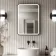 Mila Black Framed Illuminated LED Mirror 700x500mm