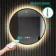 Delilah Black Framed Round Backlit LED Mirror With BLUETOOTH Speaker 500mm
