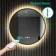 Delilah Black Framed Round Backlit LED Mirror With BLUETOOTH Speaker 800mm