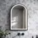 Maya Black Framed Arched Illuminated LED Mirror 750x500mm