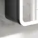 Aurora Matt Black Illuminated LED Mirror Cabinet With BLUETOOTH Speaker 700x600mm