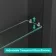 Esme Matt Black Illuminated LED Mirror Cabinet With BLUETOOTH Speaker 700x500mm