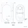 Ada Pill Brushed Brass Backlit Illuminated LED Mirror With BLUETOOTH Speaker 900x500mm