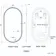 Alisha Pill Illuminated LED Mirror With BLUETOOTH Speaker 900x500mm