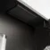 Esme Battery Powered Matt Black Illuminated LED Mirror Cabinet 600x450mm