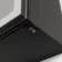 Esme Battery Powered Matt Black Illuminated LED Mirror Cabinet 600x450mm