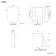 Esme Battery Powered Matt Black Illuminated LED Mirror Cabinet 600x450mm