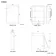 Esme Battery Powered Matt Black Illuminated LED Mirror Cabinet 700x500mm