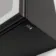 Esme Battery Powered Matt Black Illuminated LED Mirror Cabinet 700x600mm